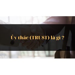 Ủy thác (TRUST) là gì ?