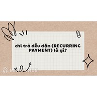 Chi trả đều đặn (RECURRING PAYMENT) là gì ?