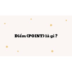 Điểm (POINT) là gì ?