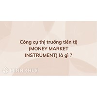 Công cụ thị trường tiền tệ (MONEY MARKET INSTRUMENT) là gì ?