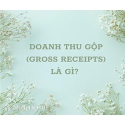 Doanh thu gộp là gì? Gross Receipts là gì?