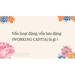 Vốn hoạt động, vốn lưu động (WORKING CAPITAL) là gì ?