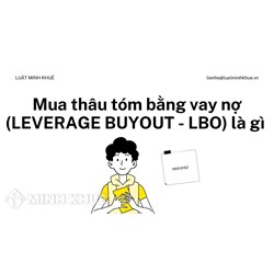 Mua thâu tóm bằng vay nợ (LEVERAGE BUYOUT - LBO) là gì ?