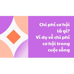 Chi phí cơ hội (OPPORTUNITY COST) là gì ?