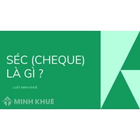 Séc (cheque) là gì ?
