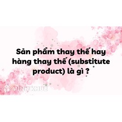 Sản phẩm thay thế hay hàng thay thế (substitute product) là gì ?