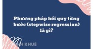 Phương pháp hồi quy từng bước (stepwise regression) là gì ?