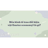 Nền kinh tế trao đổi hiện vật là gì? Barter economy nghĩa là gì?