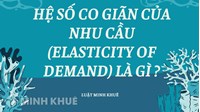 Hệ số co giãn của nhu cầu (elasticity of demand) là gì ?