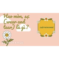 Hao mòn, sự (wear and tear) là gì ?