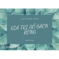 Giá trị sổ sách ròng (net book value) là gì ?