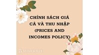 Chính sách giá cả và thu nhập (prices and incomes policy) là gì ?