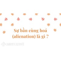 Bần cùng hoá, sự (alienation) là gì ?