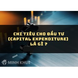 Chi tiêu cho đầu tư là gì? Capital expenditure nghĩa là gì?