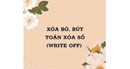 Xóa bỏ, bút toán xóa số (WRITE OFF) là gì?