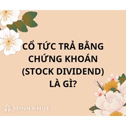 Cổ tức trả bằng chứng khoán là gì? Có các loại nào?