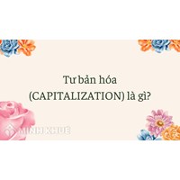 Tư bản hóa (CAPITALIZATION) là gì ?