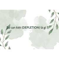 Sự cạn kiệt (DEPLETION) là gì ?