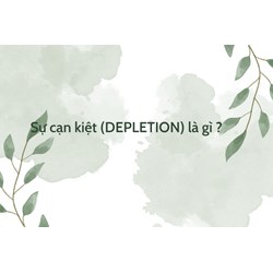 Sự cạn kiệt (DEPLETION) là gì ?