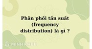Phân phối tần suất (frequency distribution) là gì ?