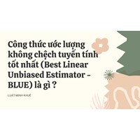 Công thức ước lượng không chệch tuyến tính tốt nhất (Best Linear Unbiased Estimator - BLUE) là gì ?