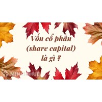 Vốn cổ phần (share capital) là gì ?