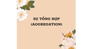 Tổng hợp, sự (aggregation) là gì ?