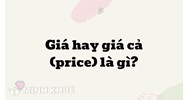 Giá là gì? Giá cả là gì? Price nghĩa là gì? Ví dụ về giá