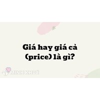 Giá là gì? Giá cả là gì? Price nghĩa là gì? Ví dụ về giá