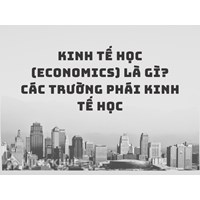 Kinh tế học (economics) là gì? Các trường phái kinh tế học