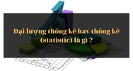 Đại lượng thống kê hay thống kê (statistic) là gì ?