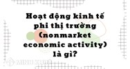 Hoạt động kinh tế phi thị trường (nonmarket economic activity) là gì?