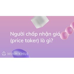 Người chấp nhận giá (price taker) là gì? Cho ví dụ