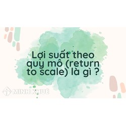 Lợi suất theo quy mô (return to scale) là gì ?