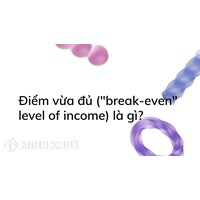 Điểm vừa đủ ("break-even" level of income) là gì?