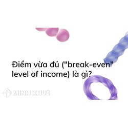 Điểm vừa đủ ("break-even" level of income) là gì?