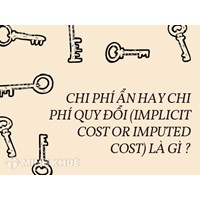 Chi phí ẩn hay chi phí quy đổi (implicit cost or imputed cost) là gì ?