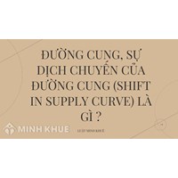 Đường cung, sự dịch chuyến của đường cung (shift in supply curve) là gì ?