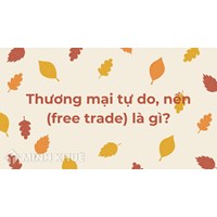 Thương mại tự do, nền (free trade) là gì ?