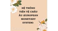 Hệ thống Tiền tệ Châu Âu (European Monetary System) là gì ?