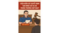 Viện kiểm sát quyết định tạm đình chỉ vụ án trong trường hợp nào?