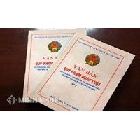 Bàn luận về khái niệm văn bản quy phạm pháp luật