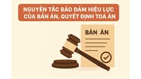 Nguyên tắc bảo đảm hiệu lực của bản án, quyết định của Tòa án