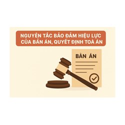 Nguyên tắc bảo đảm hiệu lực của bản án, quyết định của Tòa án