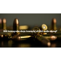 Đối tượng nào được trang bị vũ khí quân dụng?