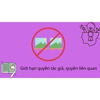 Giới hạn quyền tác giả, quyền liên quan.