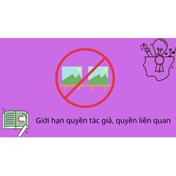 Giới hạn quyền tác giả, quyền liên quan.