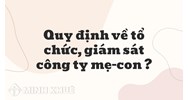 Quy định về tổ chức, giám ,sát công ty mẹ-con ?
