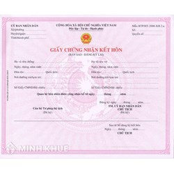 Xin đóng visa ở Việt Nam có cần bản gốc giấy đăng kí kết hôn không? 