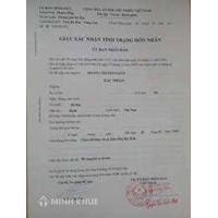 Giấy chứng nhận độc thân ?